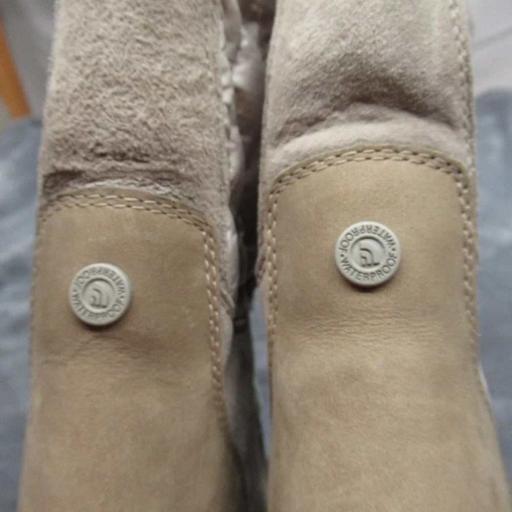 North Face Snow Boots Women 9 Brown Thermoball Utility Lace‎ Up Quilted Winter